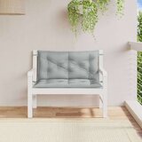 vidaXL Jastuci za vrtnu klupu 2 kom svjetlosivi 100x50x7 cm tkanine | shoptok.hr