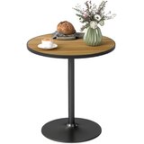 HOMCOM Jedilna miza MDF, kovina 70D x 70Š x 76V cm, hrast, (5000242586) | Shoptok.si