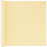 vidaXL Balkonsko platno bež 90x500 cm HDPE, (20610977) Cene