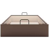 vidaXL Okvir kreveta bez madraca smeđi 100x200 cm umjetne kože | shoptok.hr