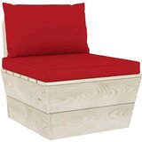 Maison Chic Vrtni kavč - Zunanji kavč iz palet srednji z blazinami impregnirana smrekovina, (22042071) | Shoptok.si