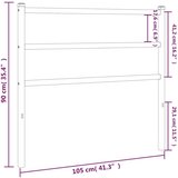  Metalno uzglavlje crno 100 cm | shoptok.hr