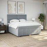  Krevet s oprugama i madracem svjetlosivi 180x200 cm od tkanine | shoptok.hr