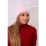 Kesi Cap with fleece Edyta K298 powdered pink