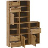  Bočni ormarići 5 kom ODDA 40x24x79 cm puno drvo bor | shoptok.hr