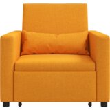  3-u-1 pojedinačni kauč na spavanje pretvoriv žuti tamni materijal | shoptok.hr