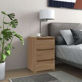  Noćni ormarić boja hrasta 40 x 35 x 62 5 cm konstruirano drvo Cijene