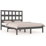  Posteljni okvir siv iz trdne borovine 150x200 cm 5FT, (20643804) | Shoptok.si