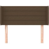  Vzglavje z ušesi temno rjavo 103x16x78/88 cm blago, (20735334) | Shoptok.si