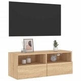  Zidni TV ormarić boja hrasta 80 x 30 x 30 cm konstruirano drvo | Eponuda.ba