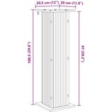  Stalak za biljke 2 pcs Betonska siva 30 5 x 30 x 100 5 cm | shoptok.hr