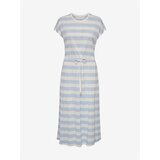 Only Blue-white striped midish dress with tie May - Women | Shoptok.si