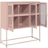  Komoda ružičasta 100 5x39x107 cm hladno valjani čelik | shoptok.hr