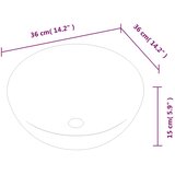  Umivaonik bijeli 36 x 15 cm keramički okrugli | Eponuda.com