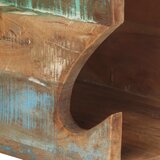  Zidni stalak za bicikl 35 x 25 x 25 cm masivno obnovljeno drvo | Eponuda.com