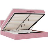 vidaXL Otomanski posteljni okvir z vzmetnicami roza 200x200cm žamet, (22054002) | Shoptok.si