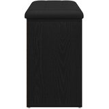 vidaXL klop za čevlje Črn hrast Iverna plošča 80 x 30 x 48 cm | Shoptok.si
