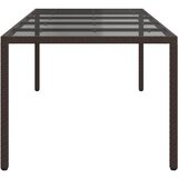  Stol za vrt Smeđa 250 x 100 x 75 cm poliratan | shoptok.hr