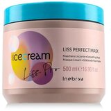 Inebrya Ice Cream Liss Pro Liss Perfect Mask maska za lase neukrotljivi in poškodovani lasje 500 ml unisex | Shoptok.si