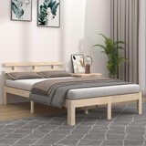  Okvir za krevet od masivnog drva 135 x 190 cm bračni | shoptok.hr