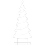  Metalno božićno drvce sa stalkom KUOPIO 180 cm Čelik Bijela 80 x 30 x 180 cm | shoptok.hr