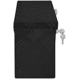  Kutija za pohranu crna 50x15x20,5 cm aluminijska | shoptok.hr