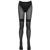 Cottelli Odprte nogavice z obrobo iz nevja (črne) | Shoptok.si