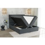 Ropez Sivi boxspring krevet s prostorom za pohranu 200x200 cm – | shoptok.hr