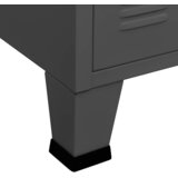  Komoda antracit 105 x 35 x 62 cm od metala i stakla | shoptok.hr