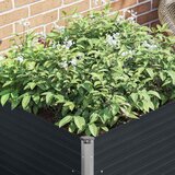  Povišena vrtna gredica antracit 100x100x77 cm pocinčani čelik | shoptok.hr