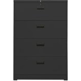 Furnova Arhivska omarica antracitna 90x46x134 cm jeklo, (21919636) | Shoptok.si