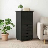  Gležnji kabinet Črna 53 x 39 x 103 cm Masivno borovo les, (5000263266) | Shoptok.si