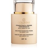 Collistar Even Finish Foundation+Primer 24h Perfect Skin tekoči puder in podlaga SPF 15 odtenek 5 Amber 35 ml Cene