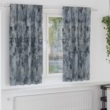 vidaXL satenaste zavese 2 kosa z očesi srebrno siva 175x140 cm Cene