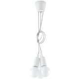 Nice Lamps Bela viseča svetilka ø 15 cm Rene – Cene