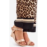 Boto Lacquered Women's Wedge Sandals Nude Vliraya | shoptok.hr