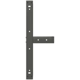  Noge za klubsko mizico v obliki črke T 2 kosa antracitne 70x25x(42-43) cm jeklo, (22123476) | Shoptok.si