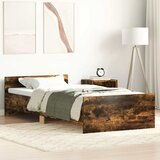  Okvir kreveta bez madraca dimljena boja hrasta 90x200 cm drveni | shoptok.hr
