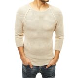 DStreet Sweter męski wkładany przez głowę beżowy | Eponuda.ba
