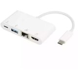 E-green Adapter USB 3.1 Tip C(M) - HDMI+USB 3.0+Tip C+RJ45(F) Cene