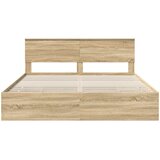  Krevetna konstrukcija s ladicama Sonoma hrast 200 x 200 cm | shoptok.hr