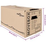  Kutija za selidbu 20 pcs Prirodna 59 x 31,5 x 31,5 cm Karton | shoptok.hr