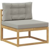  Set vanjskih sofa s jastukom 7 pcs Bijela i svjetlosiva | shoptok.hr