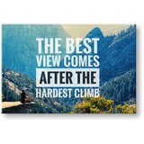  Motivacijska slika na platnu The best view comes_002 (moderne) | Shoptok.si