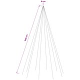  Svjetla za božićno drvce 500 LED lampica Topla bijela 500 cm | shoptok.hr