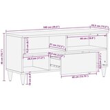 TV ormarić 100x33 5x46 cm Puno drvo Mango | shoptok.hr