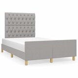 Furnova Posteljni okvir brez vzmetnice siv 120x190 cm blago, (21934101) | Shoptok.si