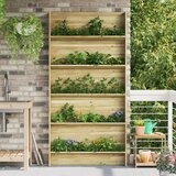 vidaXL Vrtno stojalo za rastline 5-nadstropno 90x15x180 cm Impregniran les bor | Shoptok.si