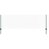vidaXL Evropska ograja z 5 U stebrički zelena 0.8x10 m iz jekla | Shoptok.si