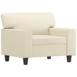  The Living Store Fotelj krem 60 cm umetno usnje - Enosed, (21446380) | Shoptok.si